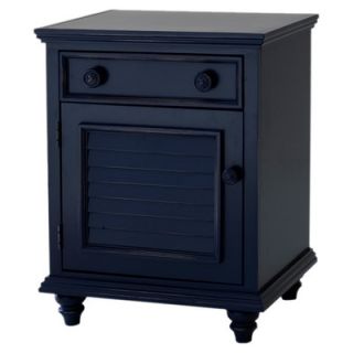 John Boyd Designs Outer Banks 1 Drawer Nightstand OB NS01 Finish Blue