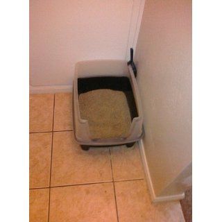IRIS Open Top Litter Box with Shield and Scoop 