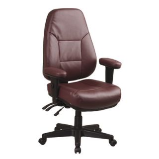 Office Star Professional Dual Function Ergonomic High Back Leather Office Cha