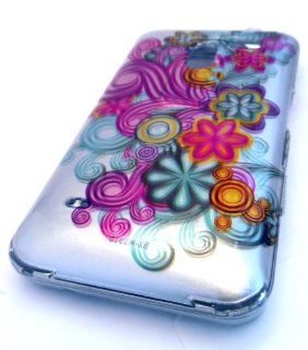 LG MS910 Esteem Teal Silver Flower Carnival Design Hard Case Cover Skin Protector MetroPCS Cell Phones & Accessories