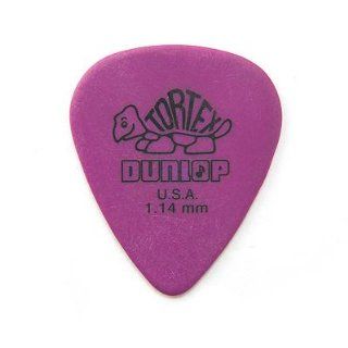 Dunlop Standard Tortex Picks, 12 Pack, Purple, 1.14mm Musical Instruments
