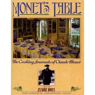 Monet's Table The Cooking Journals of Claude Monet Claire Joyes, Jean Bernard Naudin, Joel Robuchon 9781416541318 Books