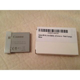 Canon NB 4L Li Ion Battery for Canon SD1400IS, SD940IS, SD960IS and Other Select Canon Digital Cameras   Retail Package  Camera & Photo