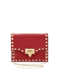Rockstud Pouch Crossbody Bag, Red   Valentino