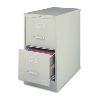 Lorell 2 Drawer  File Cabinet 6066 Finish Light Gray