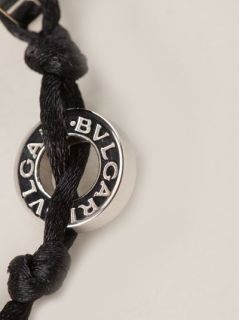 Bulgari Cord And Logo Disc Bracelet   Eraldo