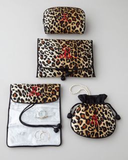 Leopard Jewelry Pouch, Monogrammed   Zazendi