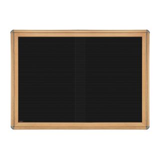 Ghent 34 x 47 2 Door Sliding Ovation Letterboard GEX1072 Frame Finish Mapl