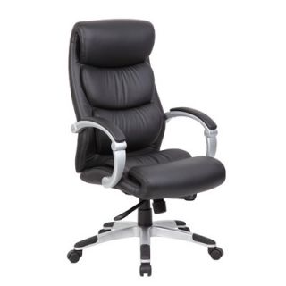 Boss Office Products High Back Executive Office Chair with Hinged Arms B8881