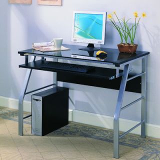 InRoom Designs Computer Desk with Tempered Glass 2950