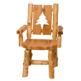 Fireside Lodge Traditional Cedar Log Cut Out Arm Chair 1617 Cut Out Shape Pi