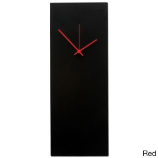 Large Blackout Modern Black Metal Wall Clock