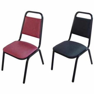 Lorell Upholstered Stacking Chairs 4 Pack, Black LLR62511 Seat Finish Black