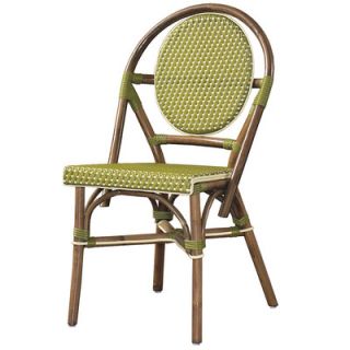 Padmas Plantation Outdoor Cottage Paris Bistro Fabric Side Chair PBA12 S2 Col