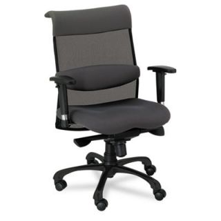 Alera Eon Series Mid Back Swivel and Tilt Office Chair with T Arms ALEEP42ME10B