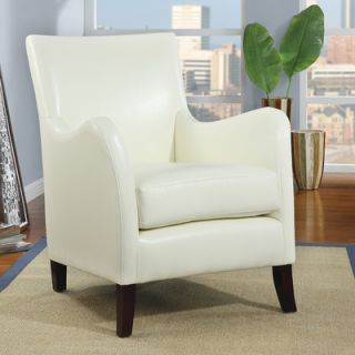 Monarch Specialties Inc. Leather Chair I 8000 Finish Ivory