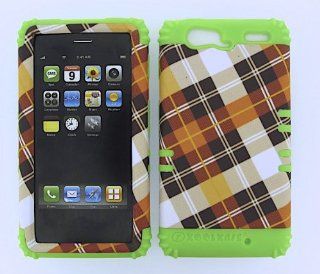 Hard Lime Green Skin+Orange Snap For Motorola Droid Razr Maxx XT913 Case Cover Cell Phones & Accessories