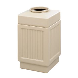 Safco Products Canmeleon Top Open Square Receptacle 9475 Color Tan