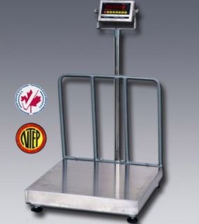 Optima Scales OP 915 2424 NTEP (Legal for Trade) 24" x 24" Bench Scale, 1,000 lbs x 0.2 lb, Digital Indicator