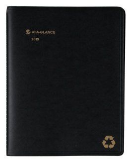 AT A GLANCE Recycled Weekly/Monthly Appointment Book, 8 x 11 Inches, Black, 2013 (70 950G 05)  Appointment Books And Planners 
