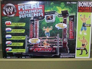 2009 WWE Monday Night Raw Exclusive Interactive Real Sounds Arena with 2 Bonus Figures John Cena and Chris Jericho Toys & Games
