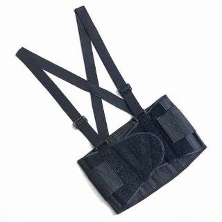 INDUSTRIAL BACK SUPPORT LUMBOSACRAL WRAPAROUND BRACE 951 (L, Black) Health & Personal Care