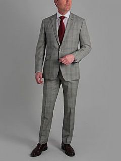 Alexandre Savile Row Grey Gold Overcheck Suit Grey