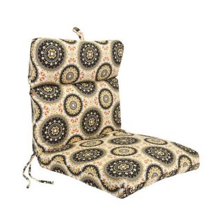 Jordan Manufacturing Bindis Graphite Patio Chair Cushion