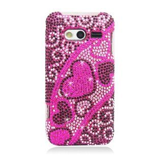 Boundle Accessory for At&t Huawei ActivaTM 4g M920   Heart Rhinestones Designer Hard Case Protector Case + Lf Stylus Pen for At&t Huawei ActivaTM 4g M920 Cell Phones & Accessories