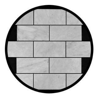 Carrara Marble Italian White Bianco Carrera 3x6 Marble Subway Tile Polished    