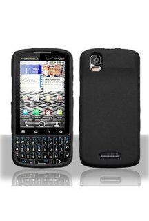 Motorola A957 Droid Pro Rubberized Shield Hard Case   Black Cell Phones & Accessories