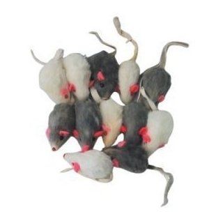 20 x Cat Toy Realistic Fur Mice  Pet Mice And Animal Toys 