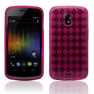 Pink   Cruzer Lite Argyle High Gloss TPU Soft Gel Skin Case For Samsung Galaxy Nexus {SCH i515 & GT i925} [Cruzer Lite Retail Packaging] Cell Phones & Accessories