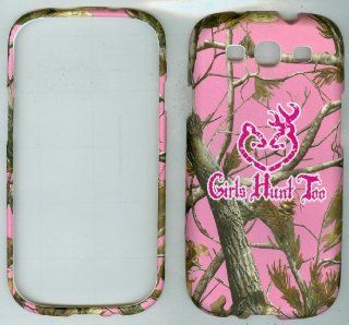 Pink Camo Realtree Girls Hunt Too Camoflague L710 Virgin Mobile Straight Talk/net 10 Samsung Galaxy S3 S 3 III I9300,sch s960l Phone Cover Protector Case Faceplate Cell Phones & Accessories