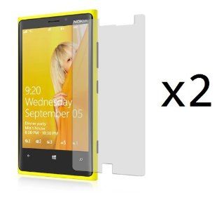 Nokia Lumia 928   2 Clear Screen Protectors + Atom LED Keychain Light Cell Phones & Accessories