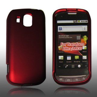 NEW Maroon Rubberized Hard Case Cover Skin For Boost Mobile Samsung SPH M930 Cell Phones & Accessories