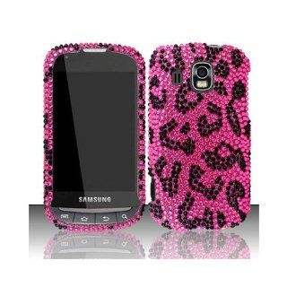 Pink Leopard Bling Gem Jeweled Crystal Cover Case for Samsung Transform Ultra SPH M930 Cell Phones & Accessories