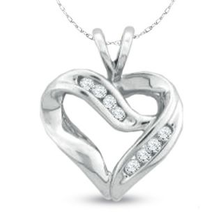crossover heart pendant in 10k white gold read 2 reviews $ 429 00 add