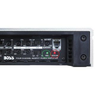BOSS Audio PH4.600 Phantom 2400 watts Full Range Class A/B 4 Channel 2 8 Ohm Stable Amplifier with Remote Subwoofer Level Control  Vehicle Multi Channel Amplifiers 