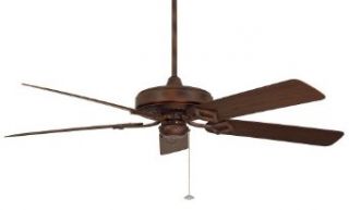 Fanimation TF970TS Edgewood Deluxe Wet Location Ceiling Fan, Tortoise Shell Finish, 5 Brown Painted Blades    