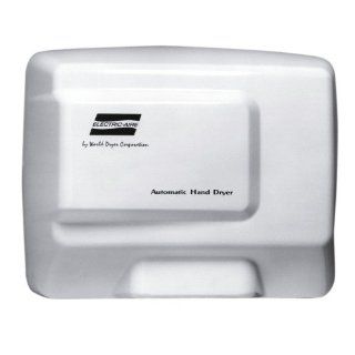 World Dryer Electric Aire LE1 974 Alum White Automatic Hand Dryer   110/120V