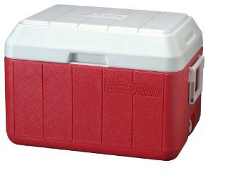 Coleman 50 Quart Wide Body Cooler (Red)  Sports & Outdoors