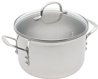 Calphalon Tri Ply Stainless 6 Quart Saucepot with Glass Lid Kitchen & Dining