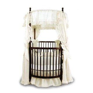Angel Line White Eyelet Round Crib Bedding  Crib Bedding Sets  Baby