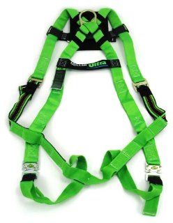 Miller Python P950 Green Universal Vest Style Back Padding Body Harness   Duraflex Webbing   Stretchable   P950QC/UGN [PRICE is per EACH]   Fall Arrest Safety Harnesses  