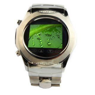 W950 Wrist Quad Band Watch Cell Phone with Bluetooth Camera  Mp4 Player Silver Cell Phones & Accessories