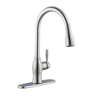 Pegasus 67403 1108D2 1050 Series Single Handle Pull Down Sprayer Kitchen Faucet in Stainless Steel   Bathtub And Showerhead Faucet Systems  