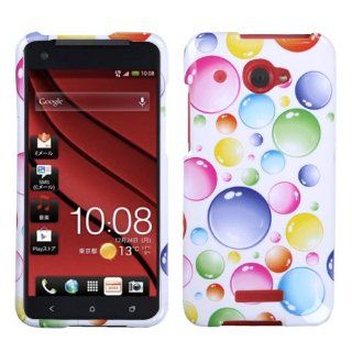 MYBAT HTCDNAHPCIM953NP Slim and Stylish Protective Case for the HTC Droid DNA   Retail Packaging   Rainbow Bigger Bubbles Cell Phones & Accessories
