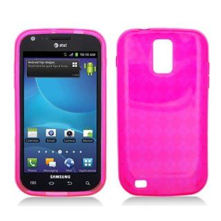 Aimo Wireless SAMT989SKC232 Soft and Slim Fabulous Protective Skin for T Mobile Samsung Galaxy S2 T989   Retail Packaging   Pink Plaid Cell Phones & Accessories