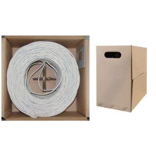 CAT6, UTP, Bulk Cable, Solid, 500MHz, 23 AWG, White, 1000 ft Computers & Accessories